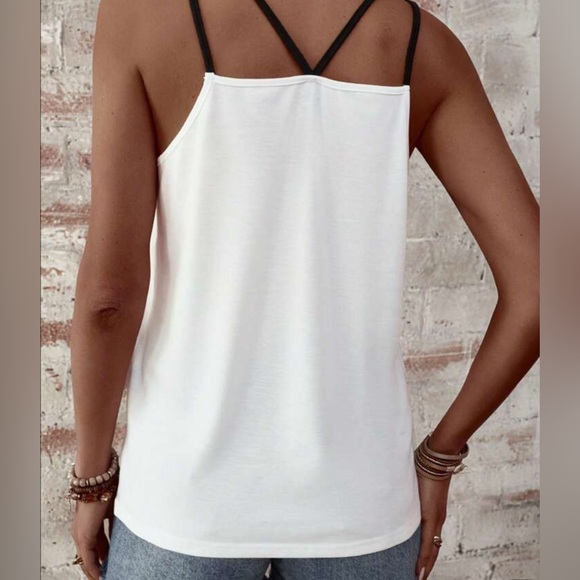 🍋🟩NWOT t-shirt with spaghetti strap DRAGONFLY medium🩷 - Picture 4 of 5